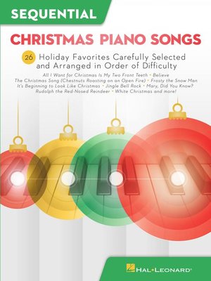 cover image of Sequential Christmas Piano Songs Songbook